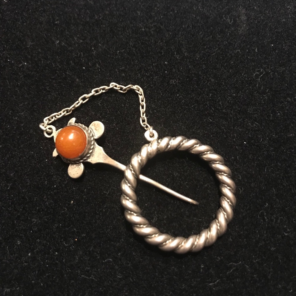 Final Sale!Collectibles:Antique 875 Silver AmberB…